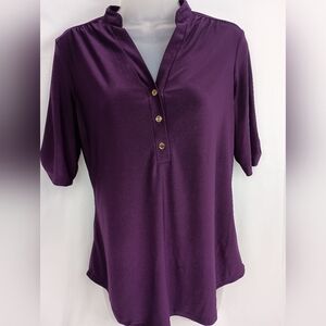 2 FOR $30 Elegant Holiday Christmas‎ Plum Purple Women's Top (#1,250)
